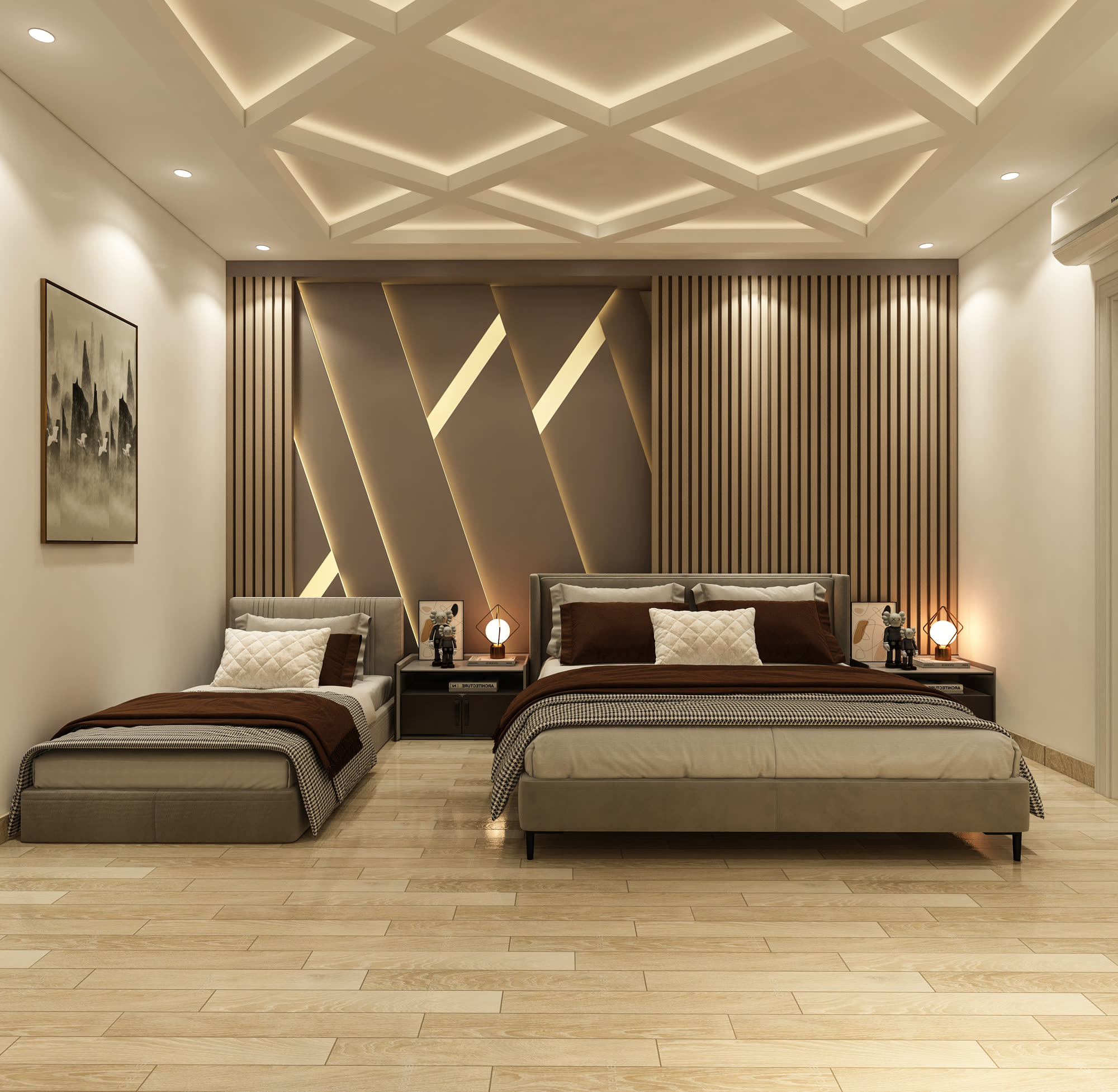 Solid timber flooring installation in progress