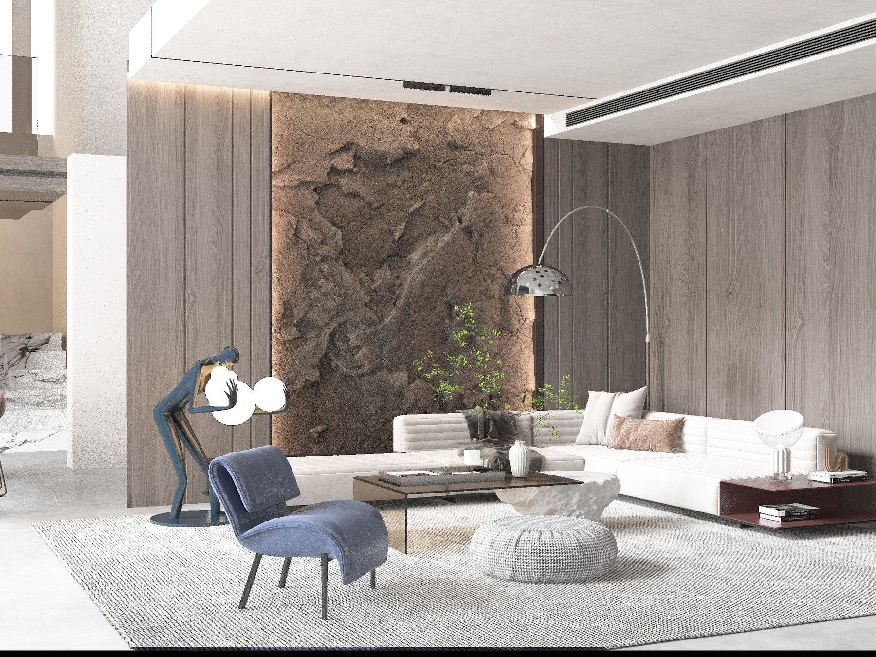 Interior fit-out, finished living room
